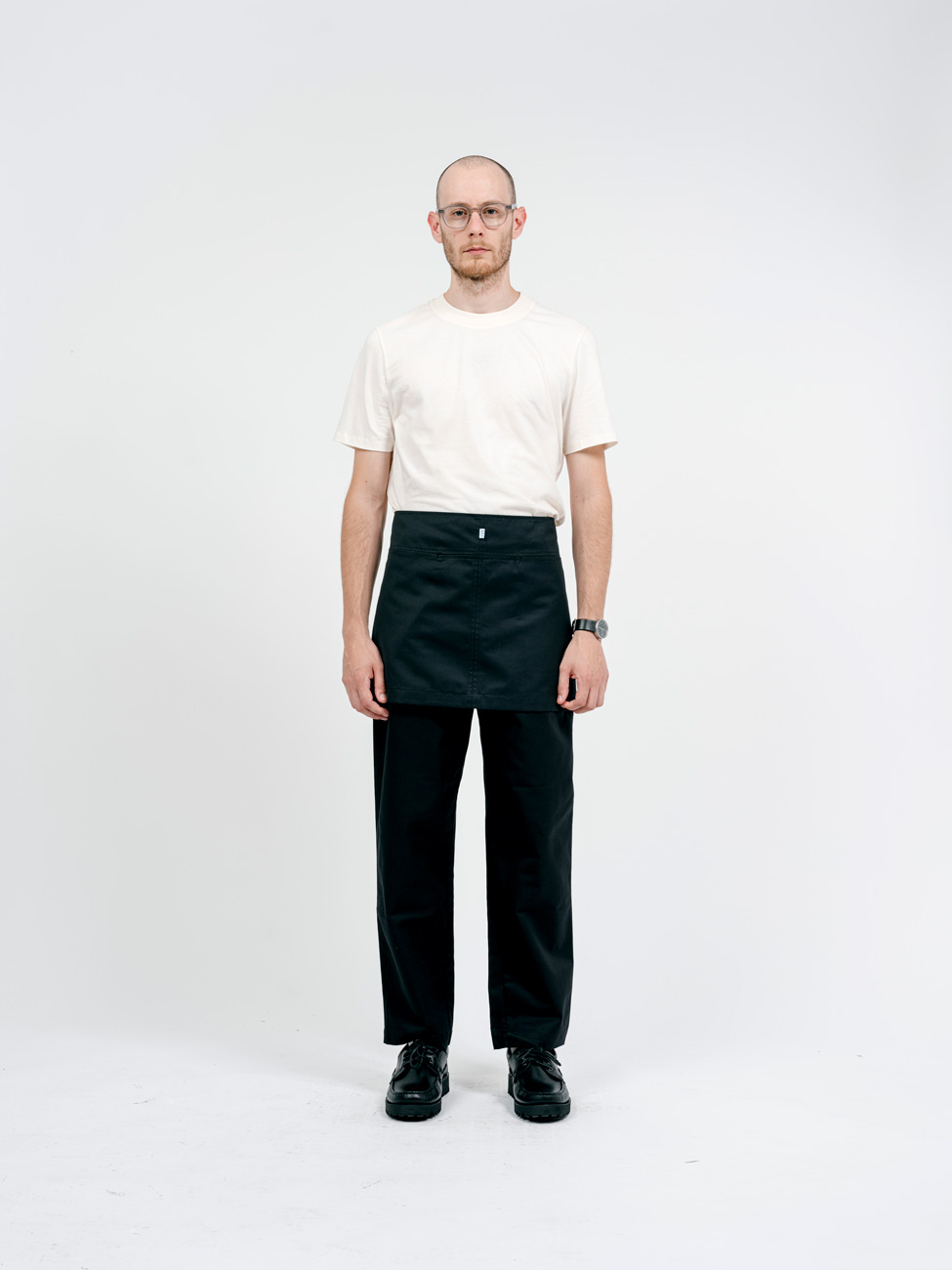 Bastidaforwork workwear uniforme design sustainable obu mini apron black 2