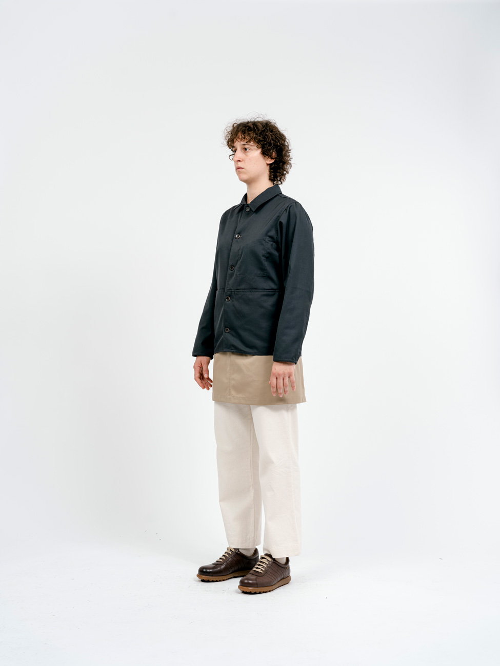 Bastidaforwork workwear uniforme design sustainable fuchu shirt charcoal 1