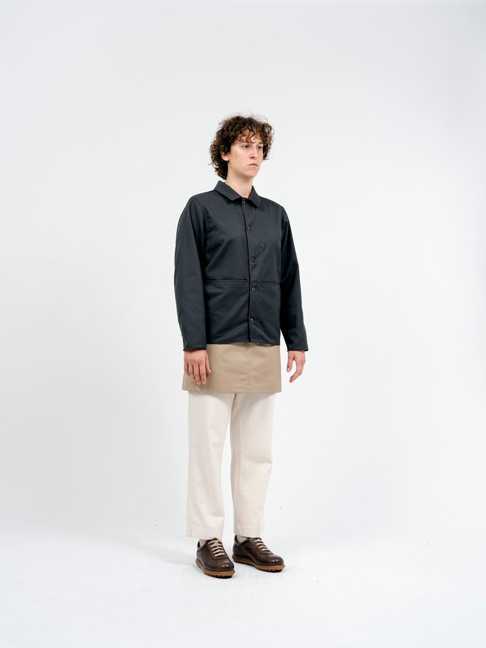 Bastidaforwork workwear uniforme design sustainable fuchu shirt charcoal 2