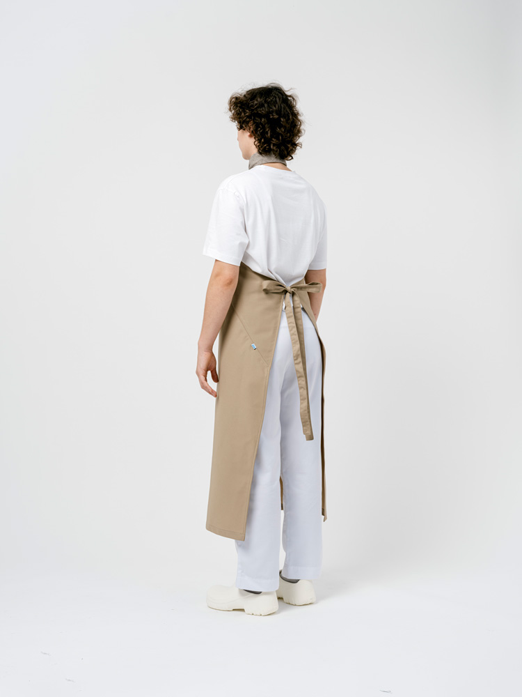 Bastidaforwork workwear uniforme design sustainable tone apron caramel 4