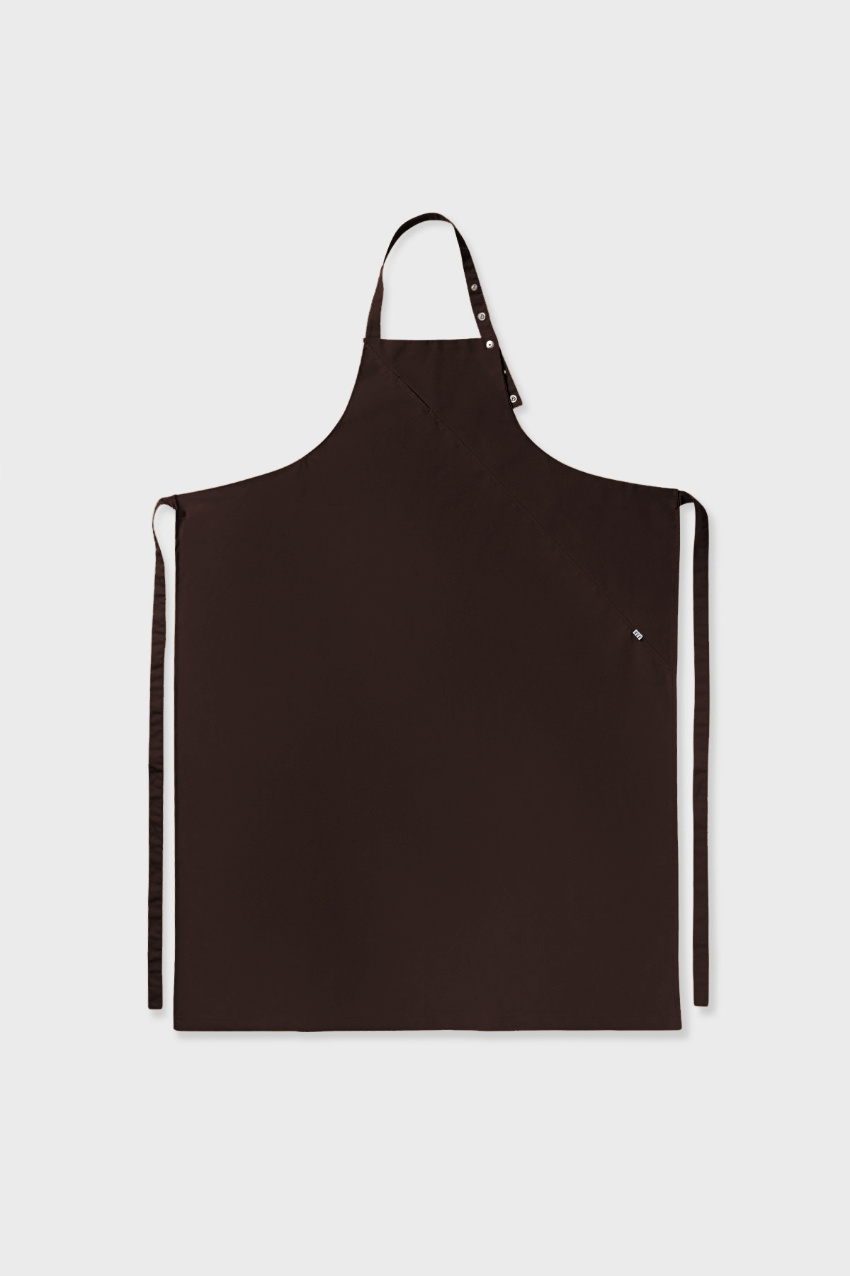 bastida for work workwear uniforme sustainable apron tone chocolate brown G