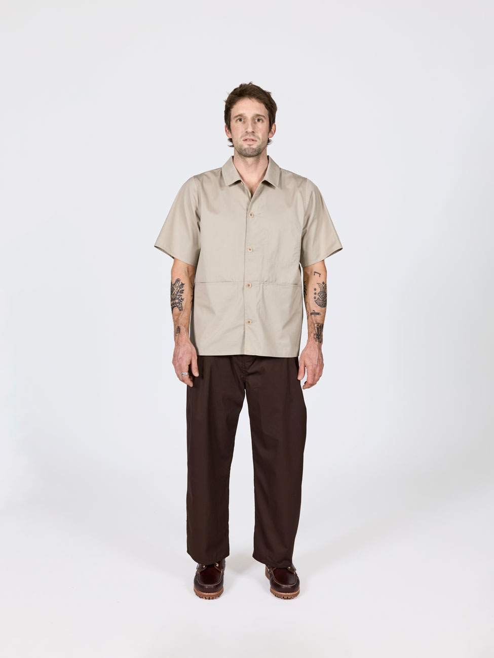 bastida for work workwear uniforme sustainable shirt otsu clay B
