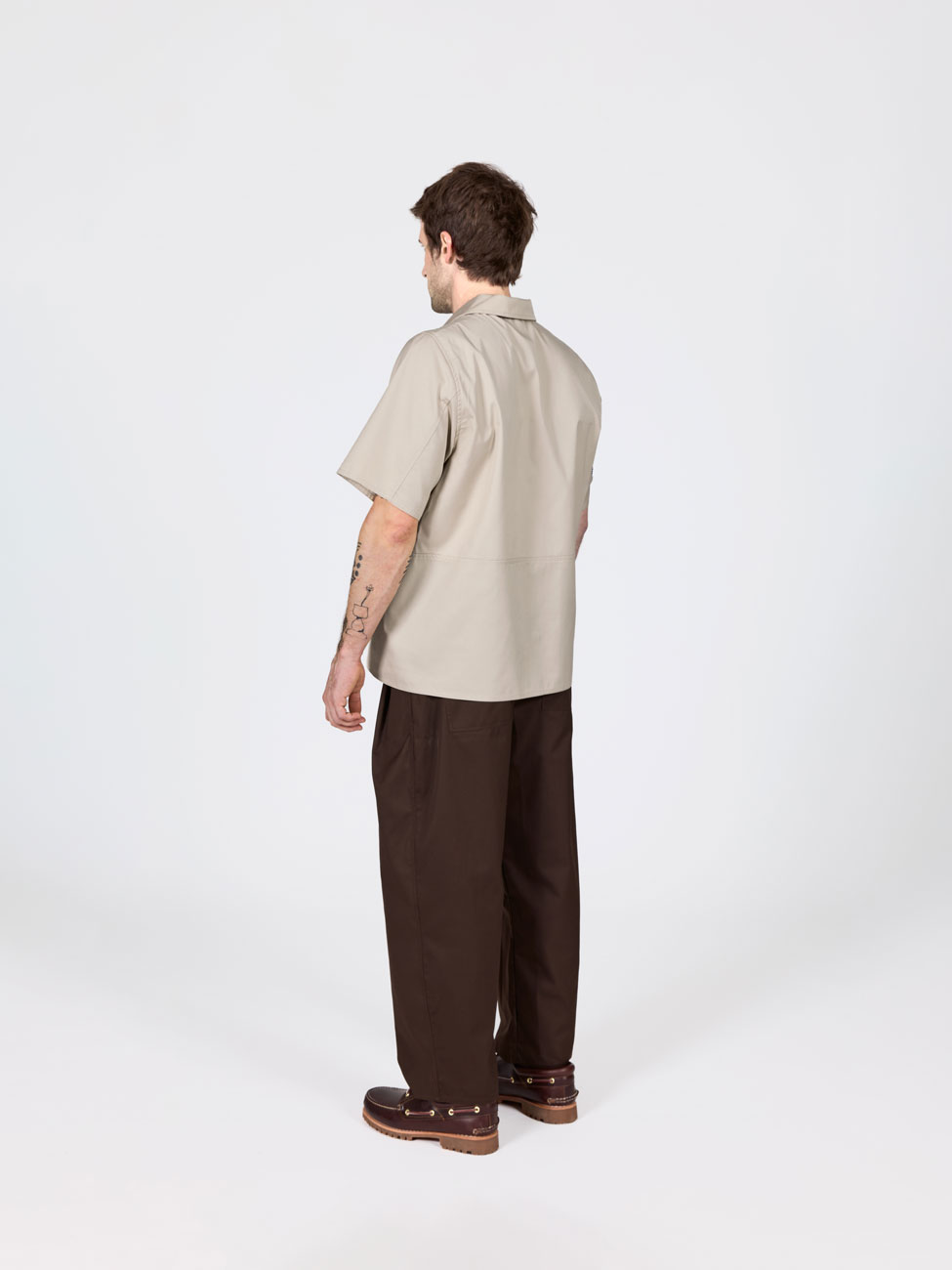 bastida for work workwear uniforme sustainable shirt otsu clay D